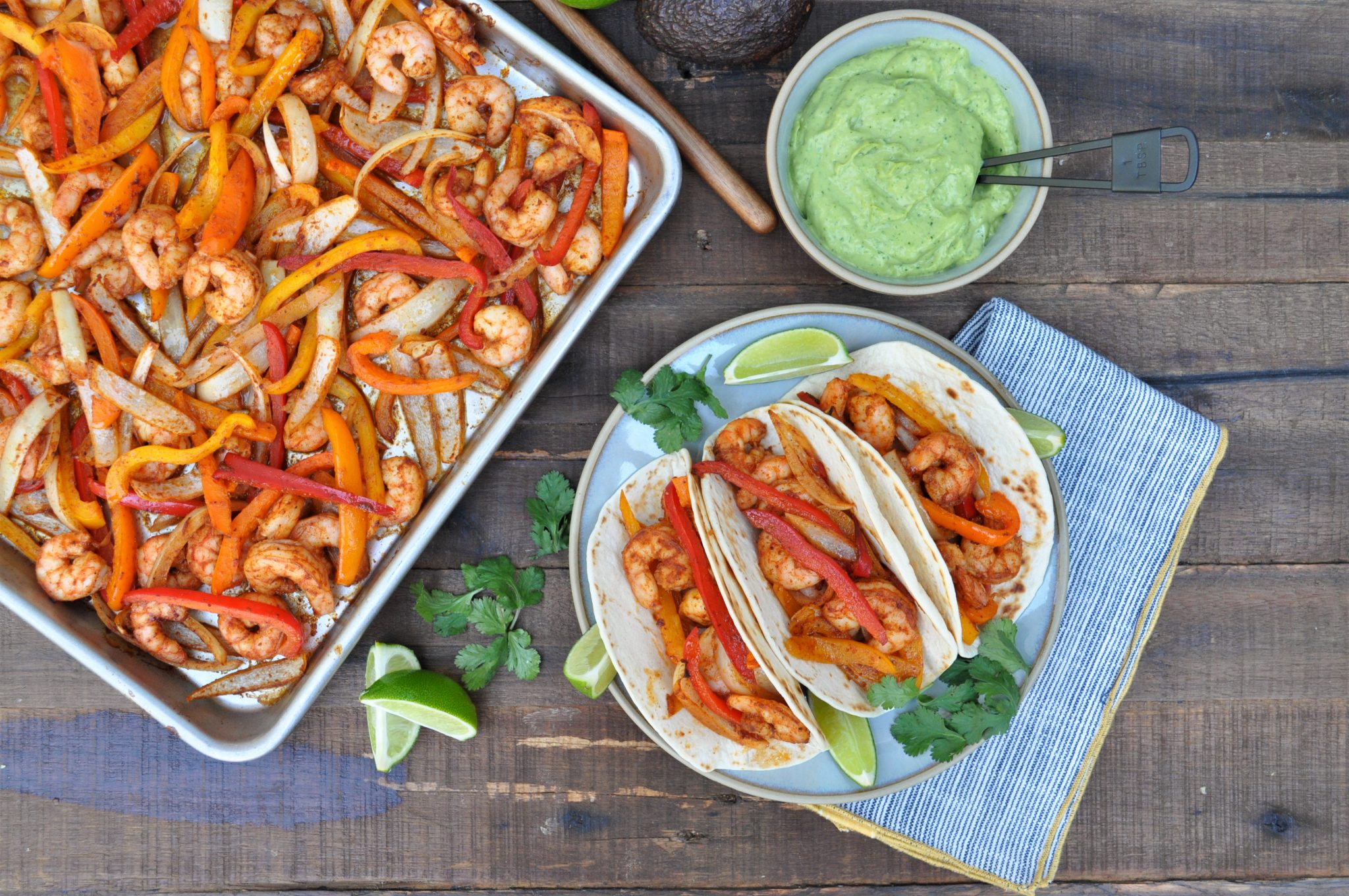 Sheet Pan Shrimp Fajitas — Featherstone Nutrition