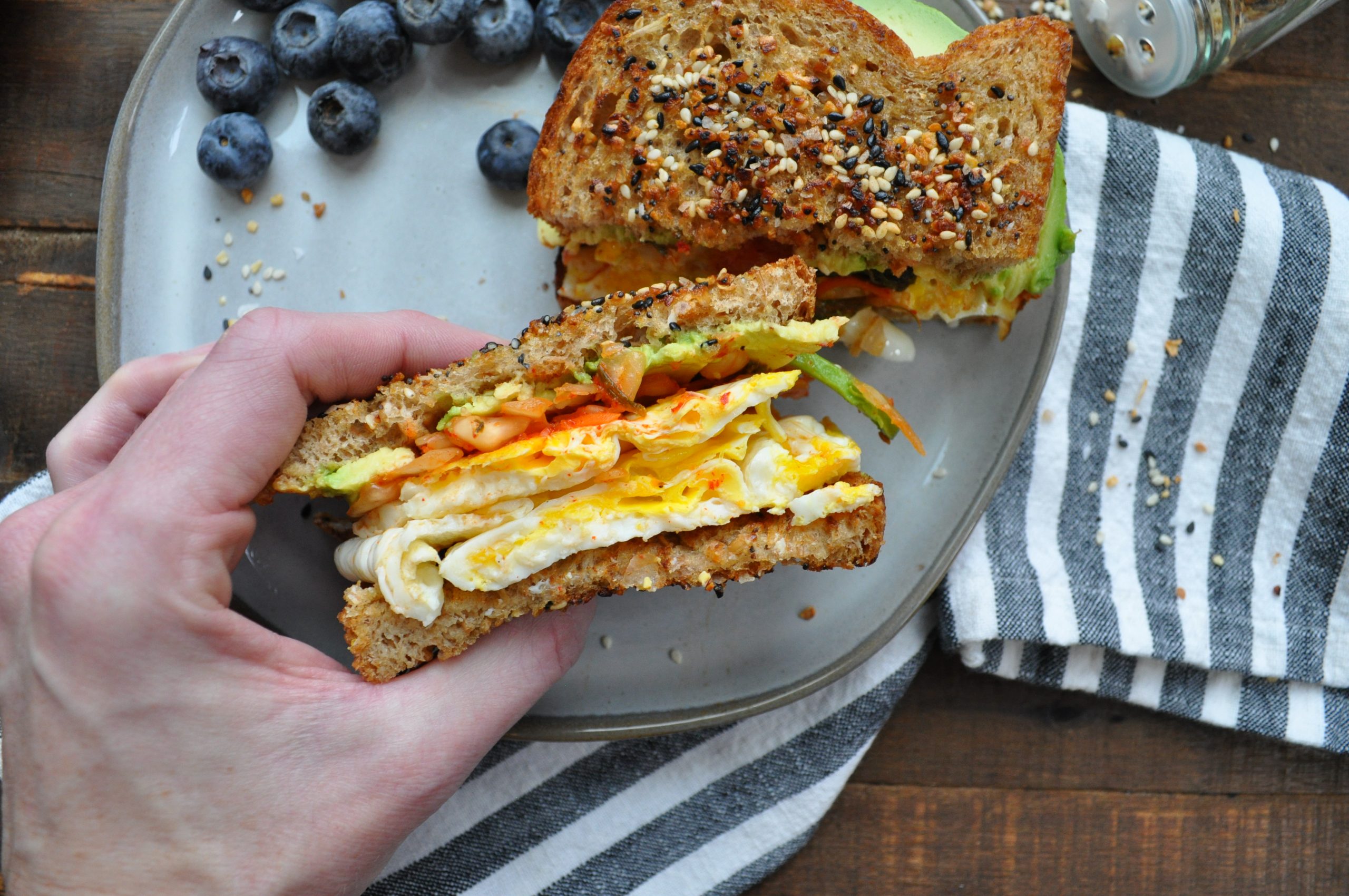 Everything But the Bagel Egg Sandwich — Featherstone Nutrition